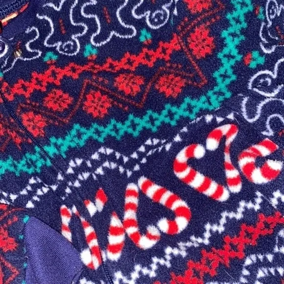 Super cute ginger bread man holiday onesie pjs 5/6. - Picture 3 of 3